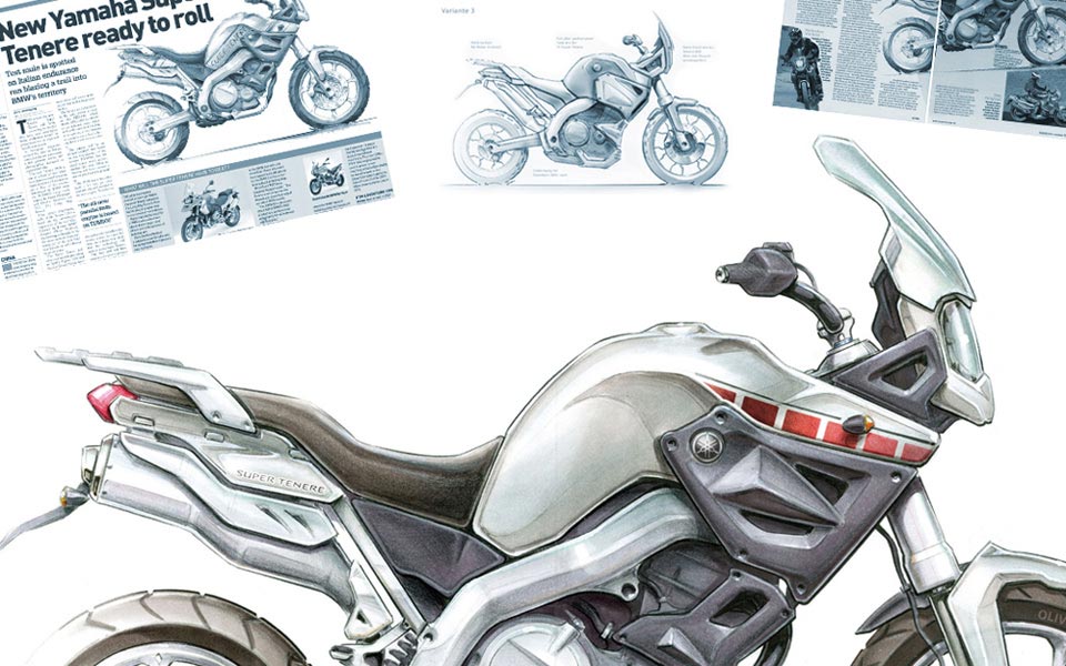 Super Tenere illustration for Motorrad Magazin